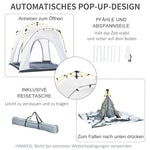 Dome Tent, 4 Person, Lightweight, Waterproof, UV 50+