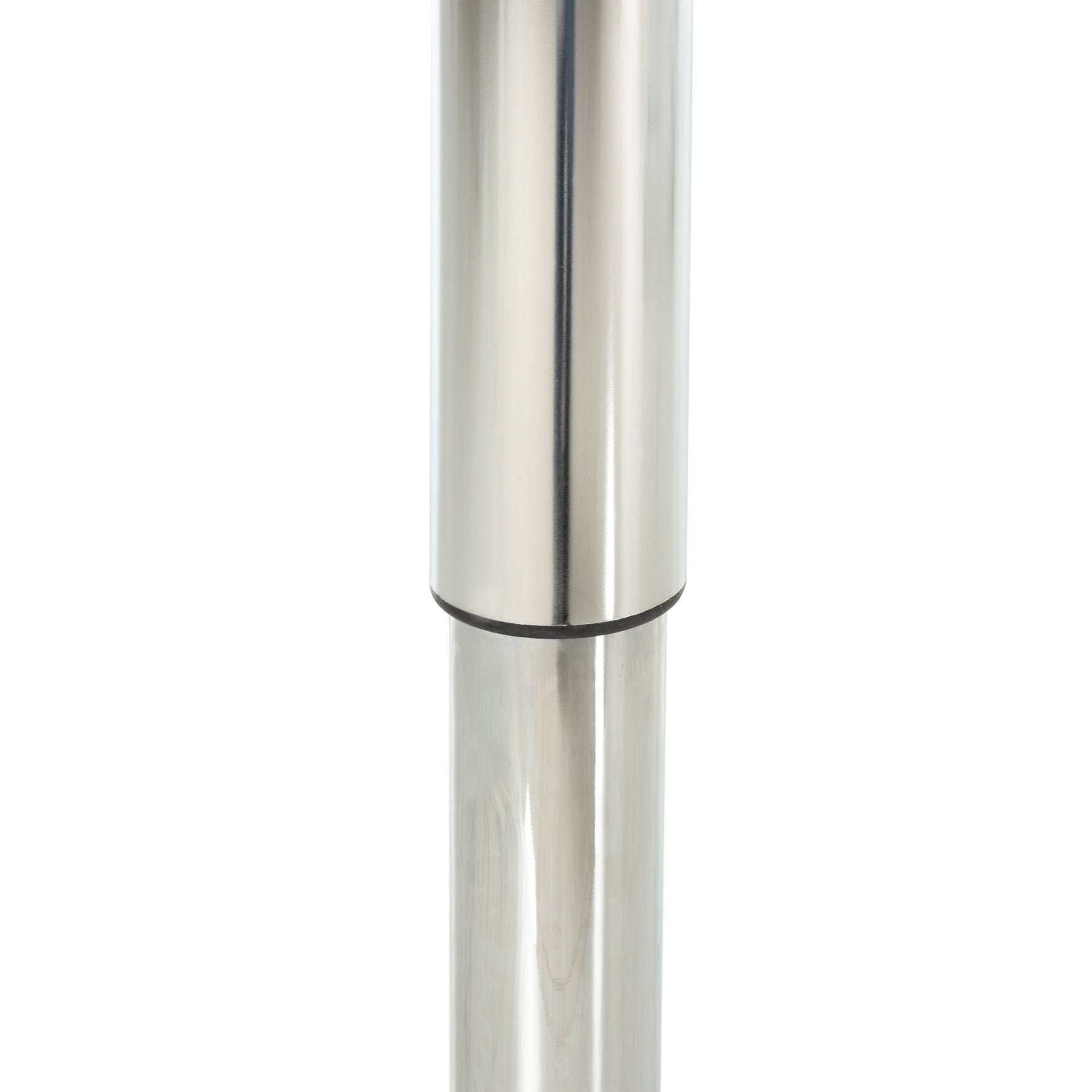 Bistro Table, Height Adjustable Square, Steel White
