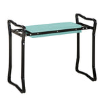 Gardening Kneeler, Foldable Stool, Kneeling Aid 150 kg, EVA Foam Steel, Dark Green