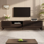 TV Cabinet Lowboard 1 Drawer 3 Doors 170cm Vintage Wood Finish
