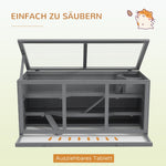 Dwarf Hamster Cage, 3-Tier Rodent Villa, Wood Gray