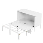 Wall Bed, 140x200 cm, Slatted Frame, White