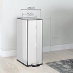 Trash Can 20L Pedal Bin with Lid, Stainless Steel