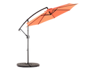 14.8 Ft Double Sided Outdoor Umbrella, Rectangular Large with Crank, Orange
