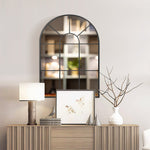 Window Mirror, Metal Frame, Black