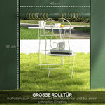 Gazebo Side Panels, 2 Piece with Window, Waterproof, Green Oxford Fabric