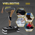Step Board Aerobic Stepper, Height Adjustable, Fitness, 80x31 cm
