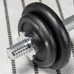 Dumbbell Set 2-in-1, Adjustable 20KG with Barbell, Rust-Proof Metal