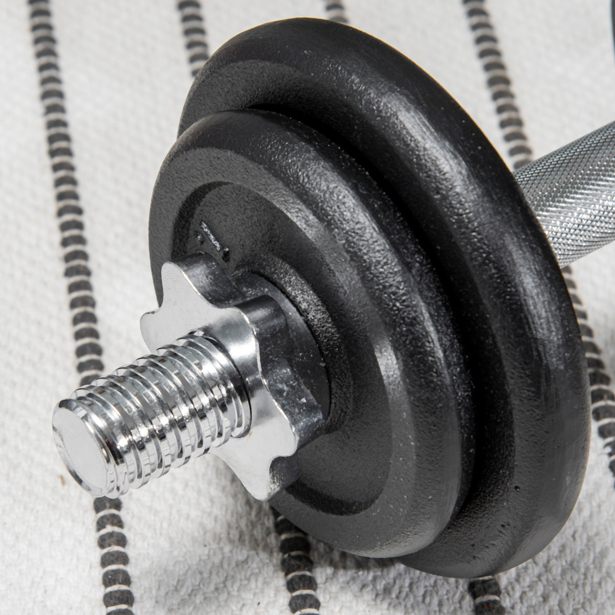 Dumbbell Set 2-in-1, Adjustable 20KG with Barbell, Rust-Proof Metal