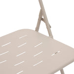 Outdoor 3-Piece Foldable Bistro Set, 2 Chairs & 1 Table, Beige