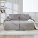 Upholstered Bed 180x200cm Double Hydraulic Storage Cup Holder Charging Station Linen Grey