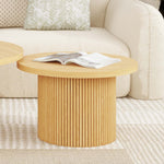 Coffee Table Round Solid Wood