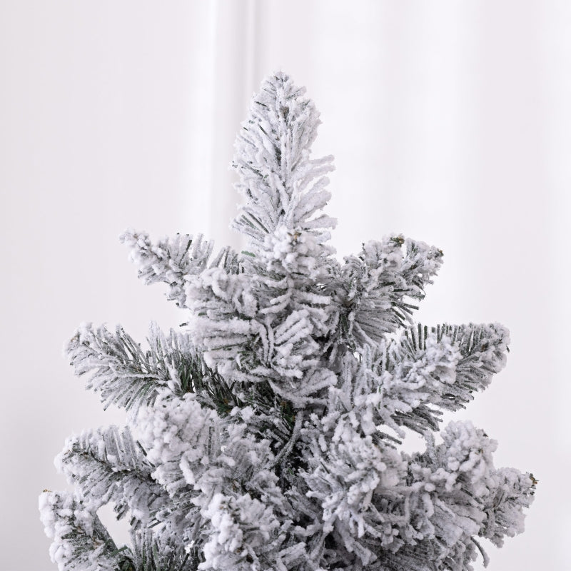Christmas Tree 180 cm, LED Lights, Metal Base, Green