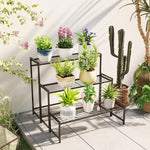 3-Tier Plant Stand, Metal, 66cm High, Black