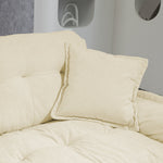 Two-Seater Sofa Deep 213cm Double Layer Cushions - Chenille
