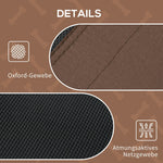 Pet Bed with Canopy, Elevated Outdoor Breathable, Taffeta Coffee