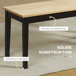 2-seater Dining Bench, Pinewood, 102 x 36 x 45 cm, Natural