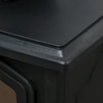 Electric Fireplace, LED Flame Effect, 2000W, Metal, Black