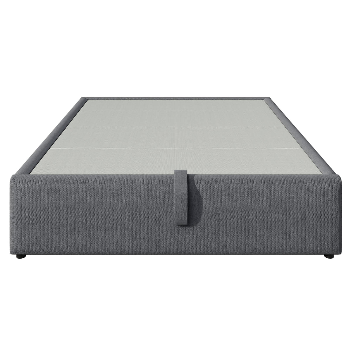 Upholstered Double Bed 140x200 cm, USB-C, Full Slatted Frame, Cotton Grey