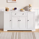 Multifunctional Buffet 138cm Sideboard Drawer Adjustable Shelves
