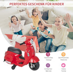 Vespa Electric Children's Motorcycle with LED Lights and Sound for Ages 18-36 Months, Red