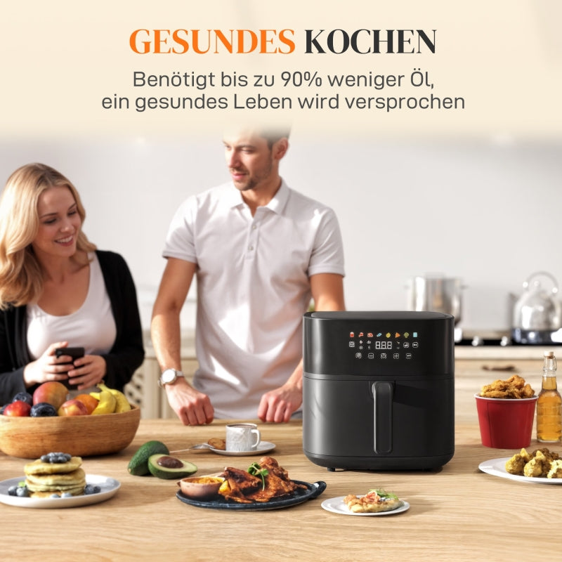 Air Fryer, 8L, 8 Presets, 1700W, Black