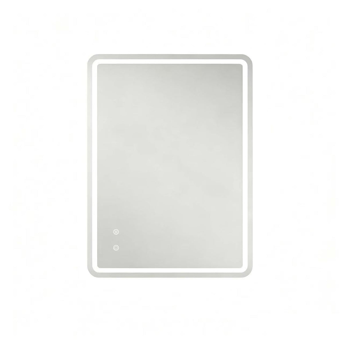 LED Bathroom Mirror 60x80cm Dimmable 3 Light Modes Frameless Glass
