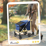 Dog Stroller, Foldable Aluminum, Dark Blue