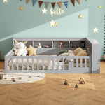 Daybed with Storage and USB Charging Port, 140x200cm, Grey Chipboard