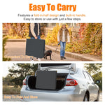Folding Table 180cm, Portable Heavy Duty Multi-Functional, Black