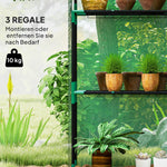 Greenhouse, Roller Door Window Shelves, Steel