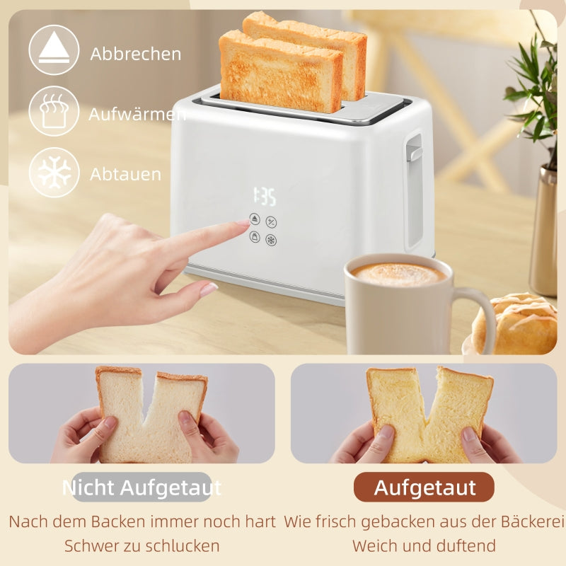 Kettle Toaster Set, 1.5L, 2 Slices, 2200W, White