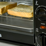 Mini Oven 10L 750W 60-Min Timer Electric Including Tray/Rack, Black