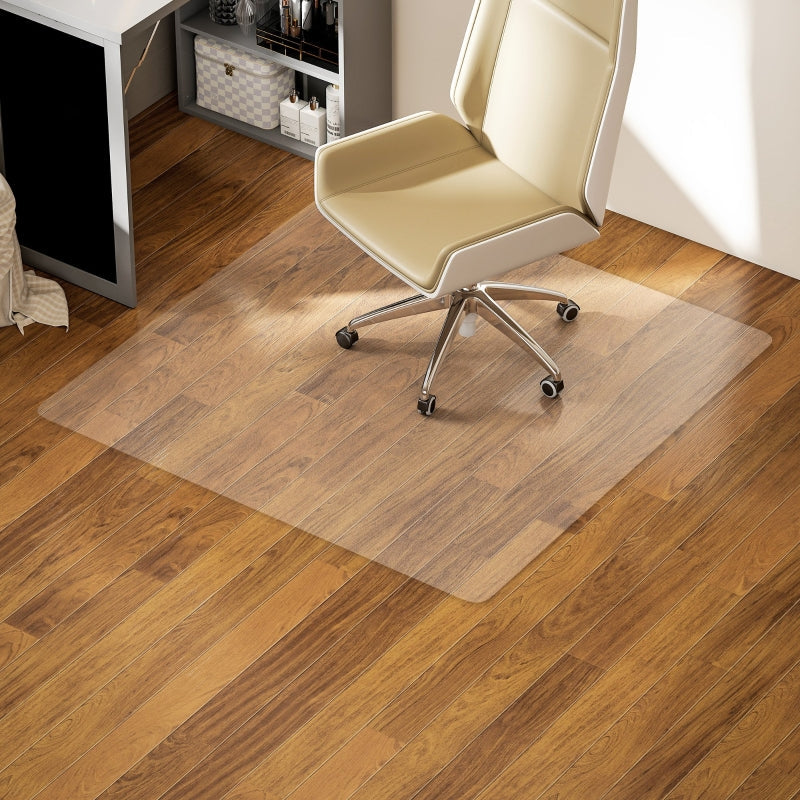 Floor Protection Mat, Non-Slip 1.5mm Thick 120x120cm, Transparent