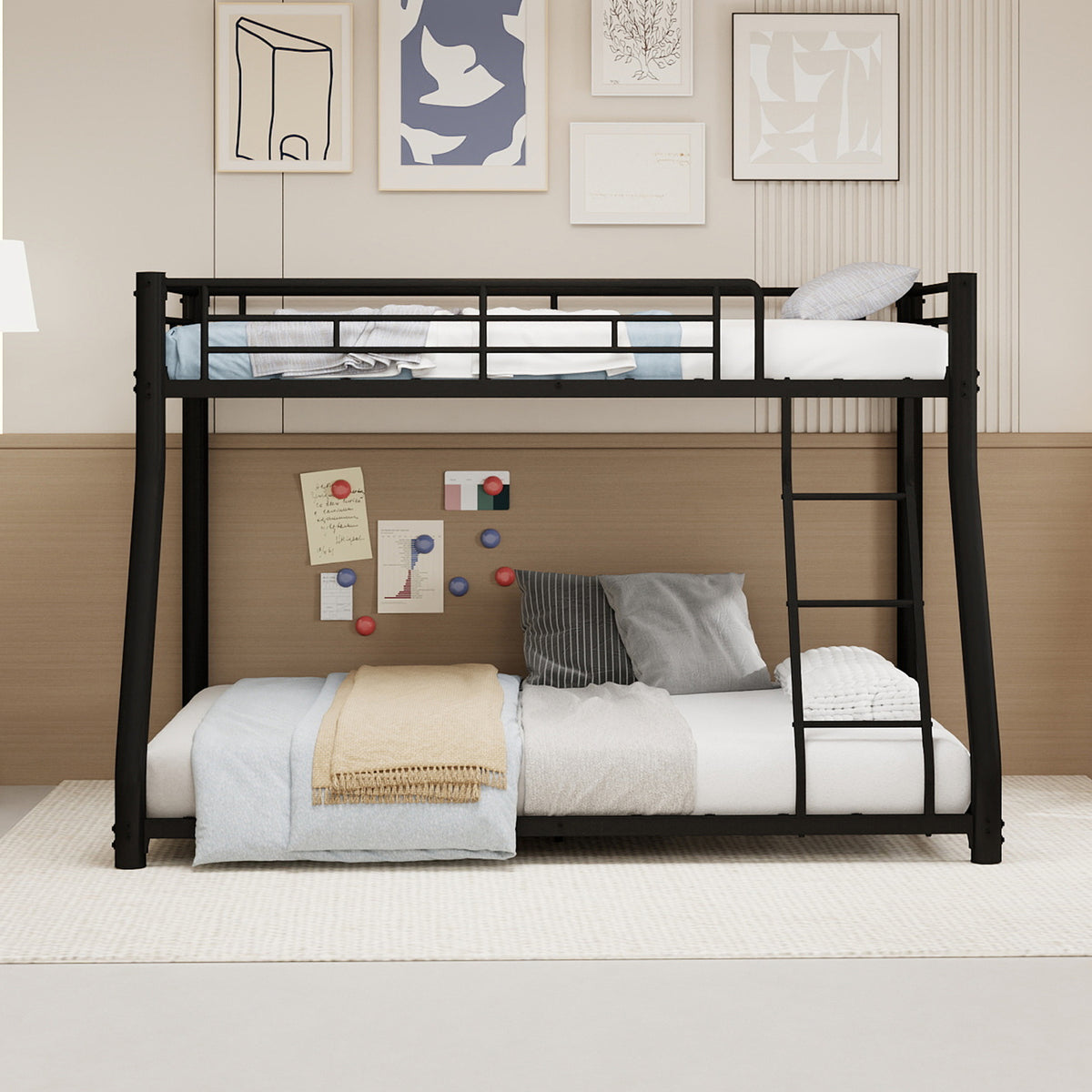 Upholstered Bed Frame 140x200 cm, Reinforced Steel