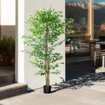 Artificial Ficus Tree, Realistic, Easy-Care, 180cm, Green