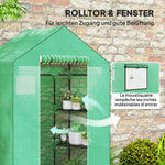 Greenhouse, Roller Door Window Shelves, Steel