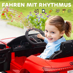 Audi Licensed Children's Electric Car with Remote Control and Safety Belt, Red and Black