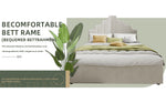 Modern Minimalist Soft Bed, Headboard 140*200CM, Beige
