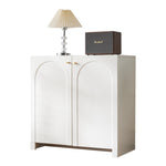 sideboard 2 door cabinet 80 x 40 x 80 cm cream-white