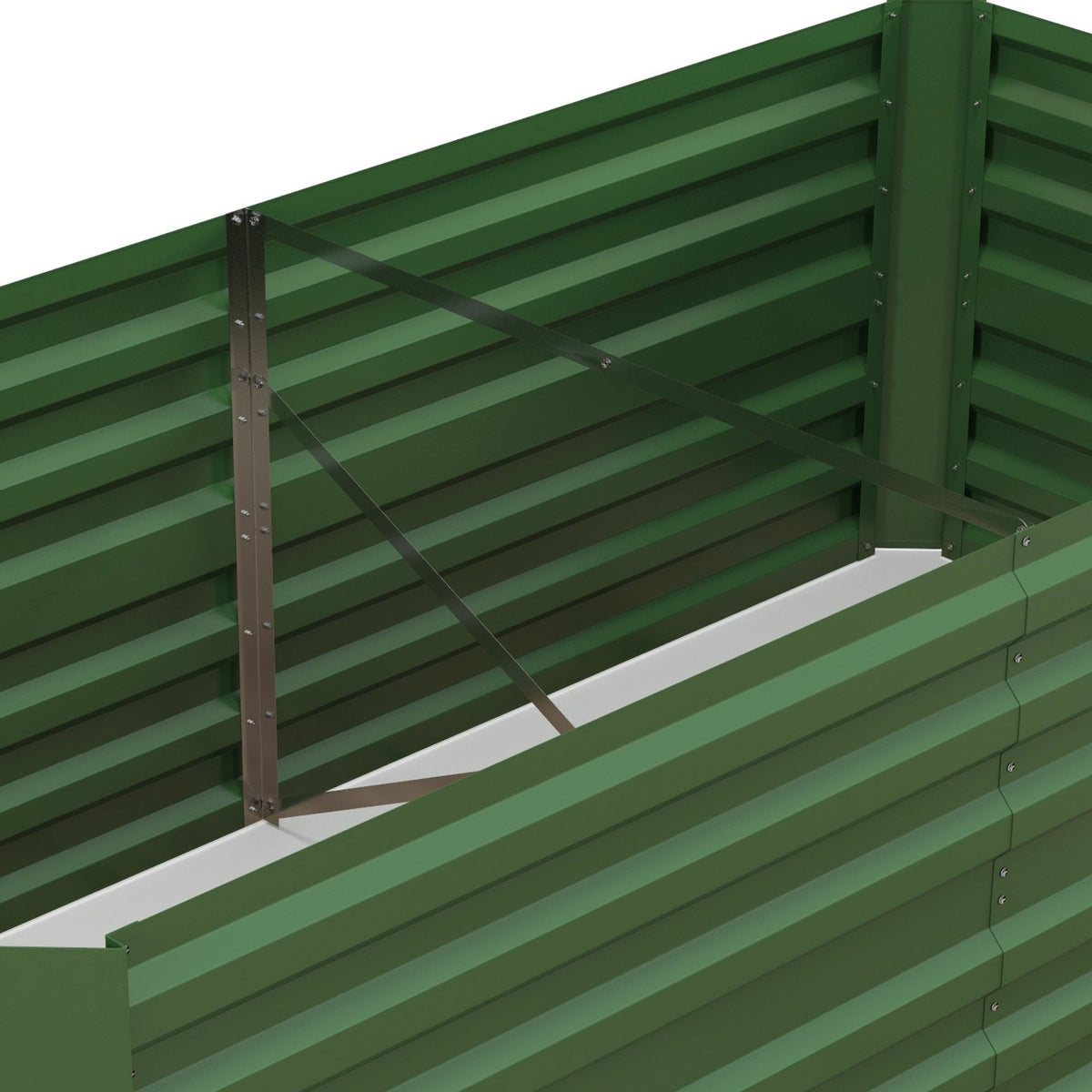 Raised Bed, Garden Planter 180x90x60cm, Steel