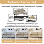 L-shaped Corner Sofa with Chaise Longue, 3-Seater Modular Design, Corduroy Fabric