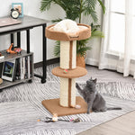 Cat Tree, 91 cm Sisal Posts, Platform, Light Brown