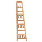 Ladder Bookcase, 4-Tier Bamboo Top, Natural