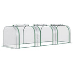 Foil Greenhouse Hothouse for Plant Cultivation, 295x100x80cm, Transparent Steel