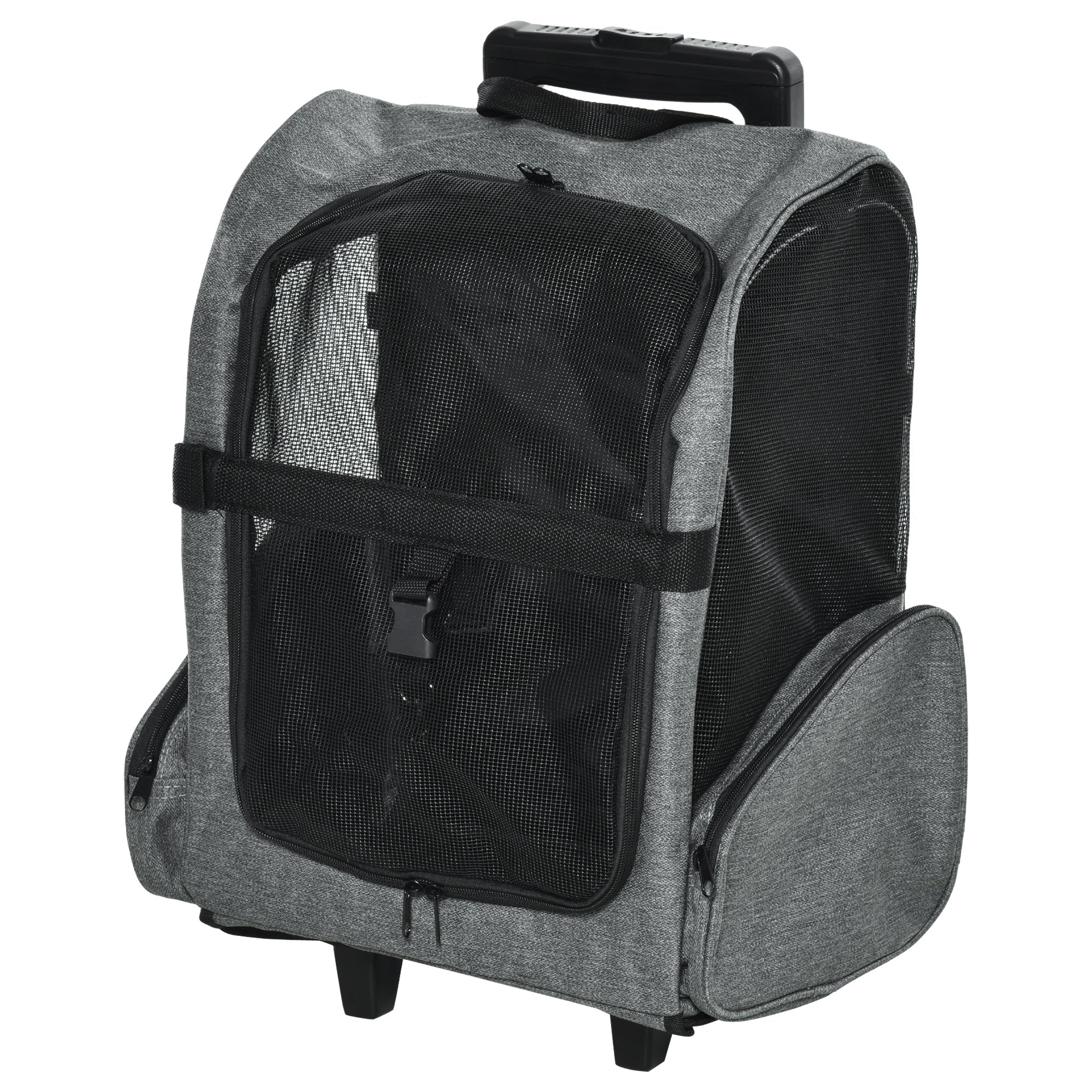 Dog Trolley 2-in-1 Carrier & Pet Backpack, Breathable, Oxford Fabric