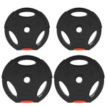 Dumbbell Weights Set, 4pc 5kg/7.5kg 2.5cm Bore, Black