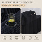 Cozy Recliner Sofa, No Assembly, Side Pocket, Drink Holder - Corduroy