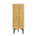 Storage Cabinet 4 Doors 4 Drawers 160x36x94cm - Modern Wood
