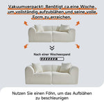 2-Seater Loveseat Space-Saving with Cushions - Velvet